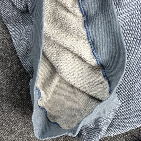 Orvis Men Medium Sweater Leather Elbow Patches Button Up Polo Shirt Pullover - Picture 10 of 11